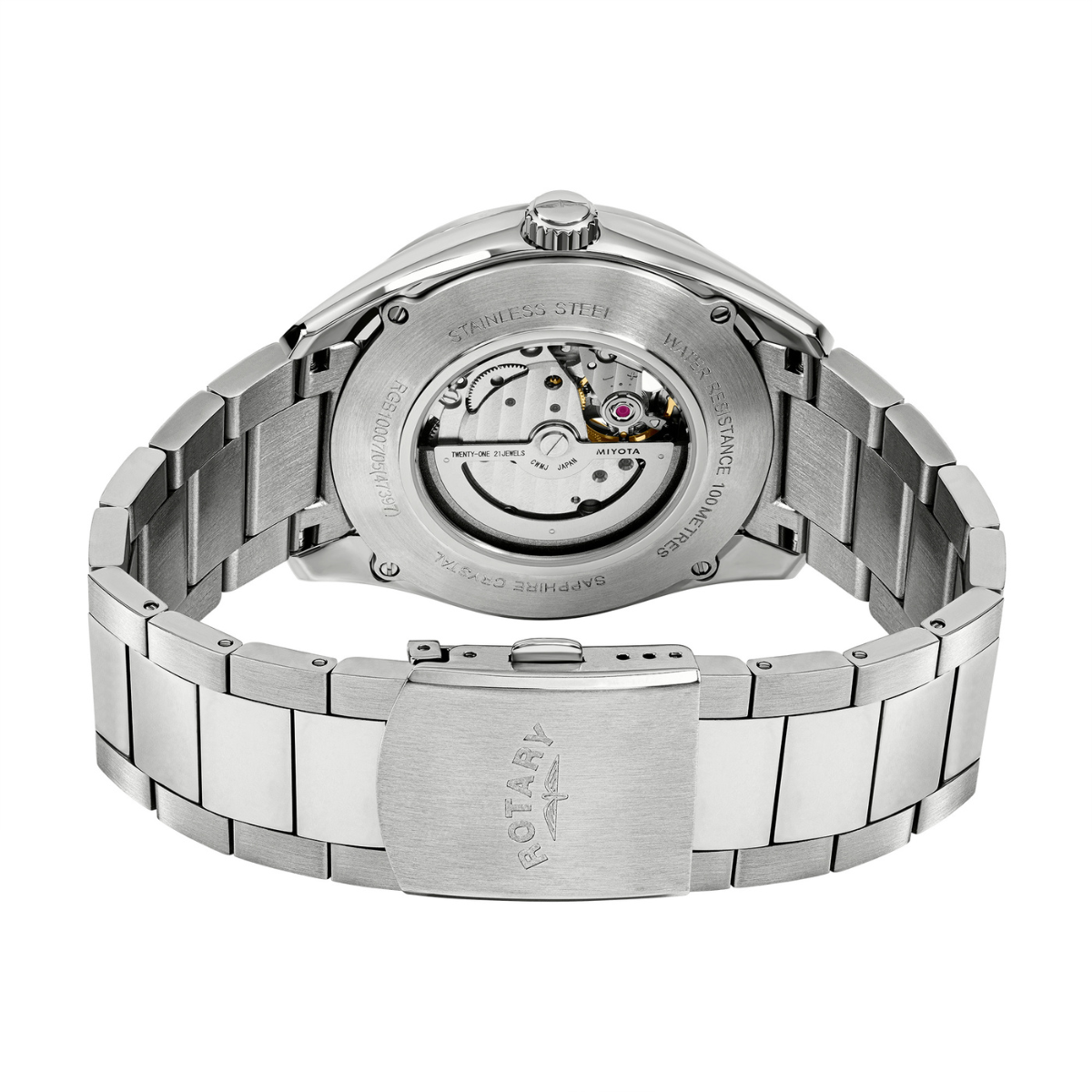 Rotary Men's Seamatic Eclipse 100M Water Resistance Stainless Steel Bracelet Watch - RGB10007/05