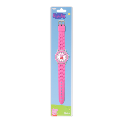 Peppa Pig Time Teacher Dial Quartz Watch with Silicone Strap for Kids - PPG9000