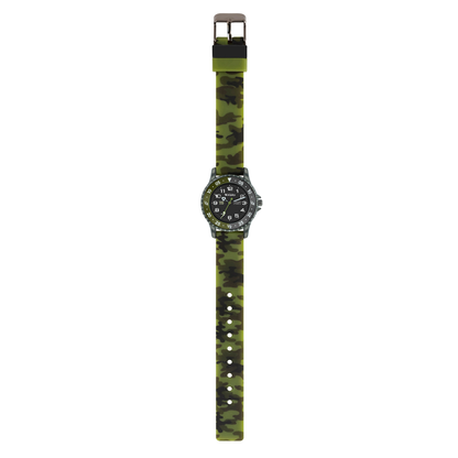 Tikkers Camo Silicone Time Teacher Strap Watch - ATK1085