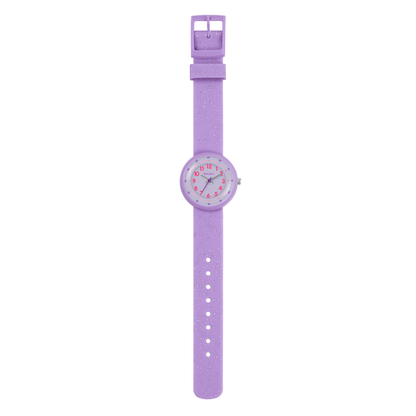 Tikkers Purple Glitter Strap Watch - ATK1102