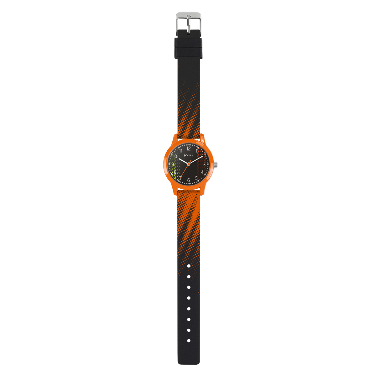 Tikkers Black & Orange Football Watch, Necklace, & Wallet Gift Set - ATK1108