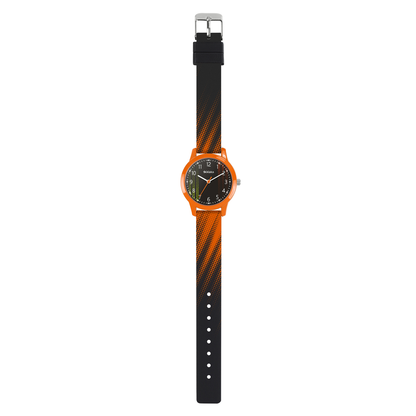 Tikkers Black & Orange Football Watch, Necklace, & Wallet Gift Set - ATK1108