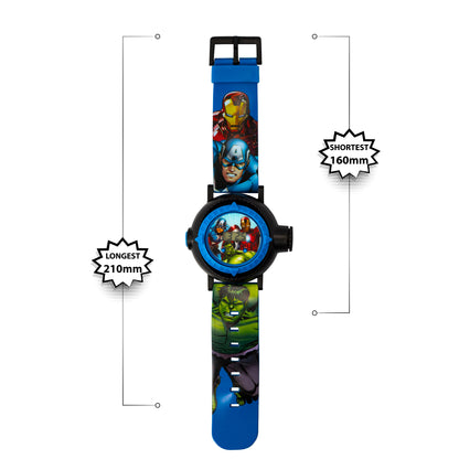 Disney Marvel Avengers Blue Silicon Strap Watch - AVG3536ARG