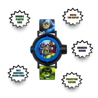Disney Marvel Avengers Blue Silicon Strap Watch - AVG3536ARG