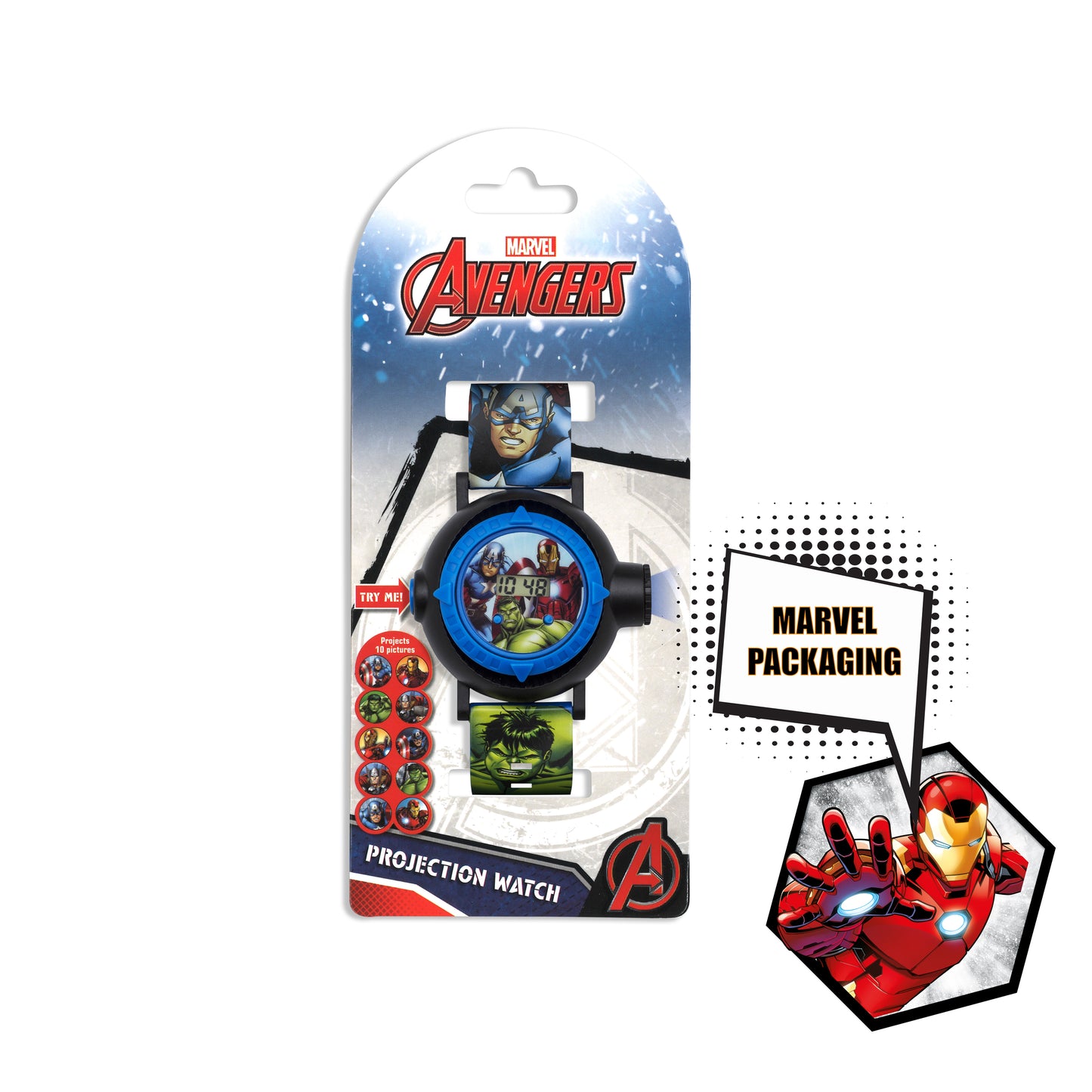 Disney Marvel Avengers Blue Silicon Strap Watch - AVG3536ARG