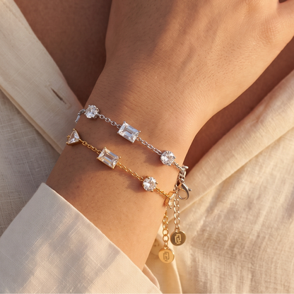Liu Jo Bloom Bracelet Pair (Gold + Silver)