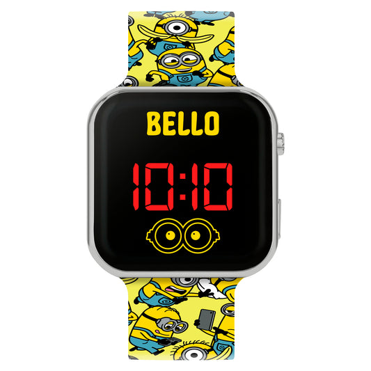 Minions Printed Strap LED Watch - DMF4106ARG