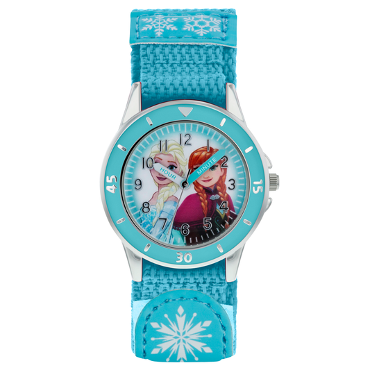 Disney Frozen Blue Fabric Strap Watch - FZN5014