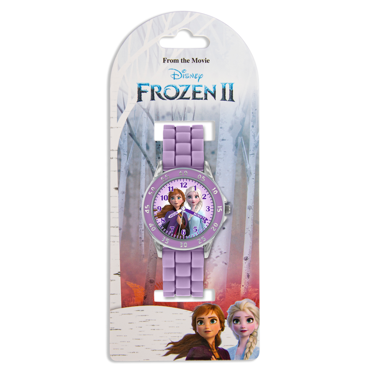 Disney Frozen 2 Purple Watch With Lilo & Stitch Printed LED Watch