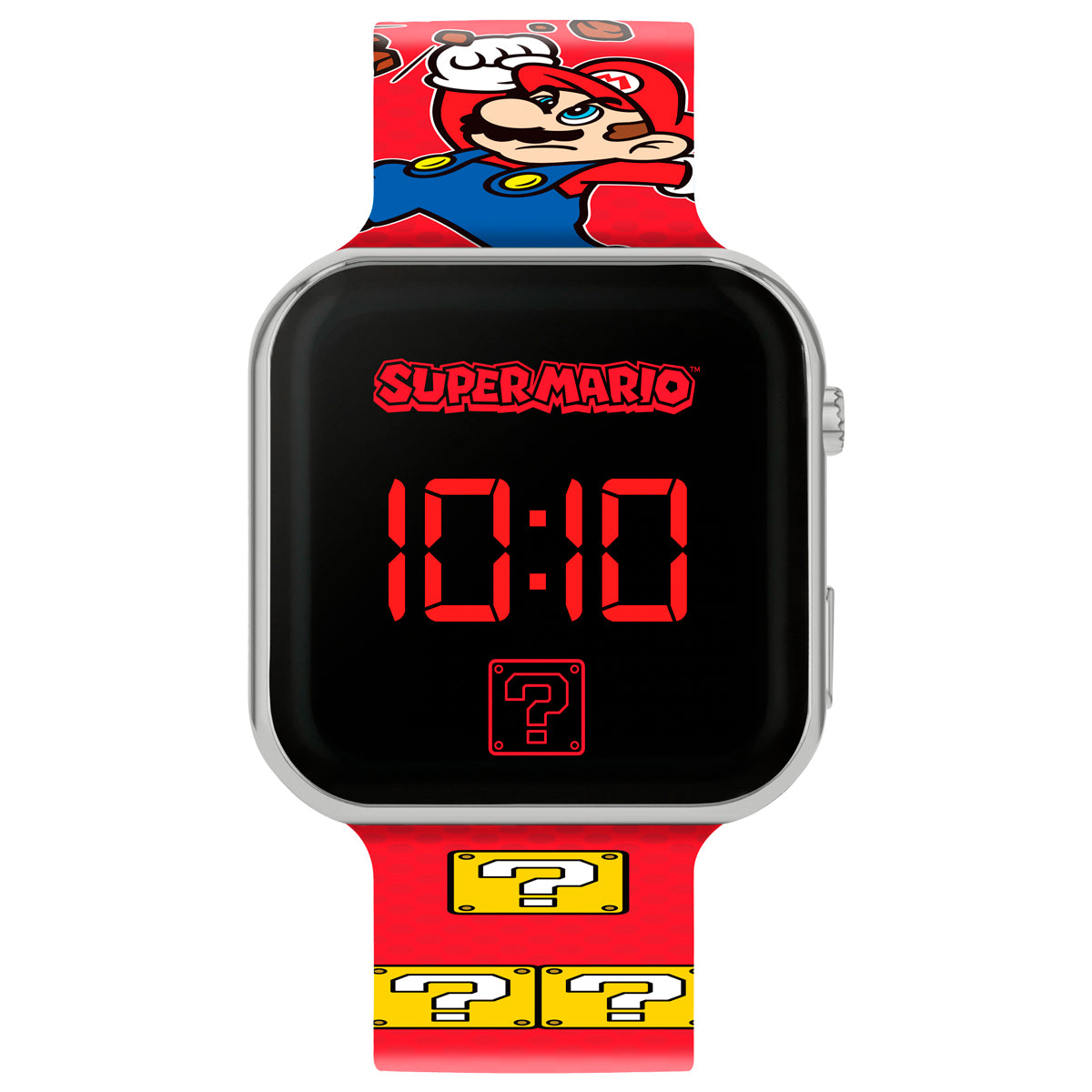 Nintendo Super Mario Printed Strap LED Watch-GSM4107ARG