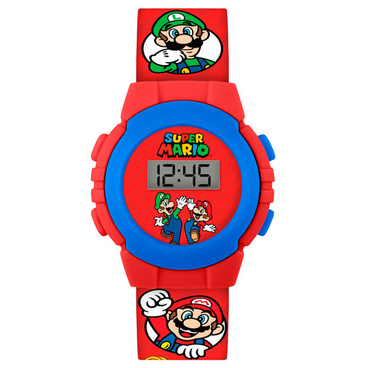 Nintendo Super Mario Red Digital Watch-GSM4234