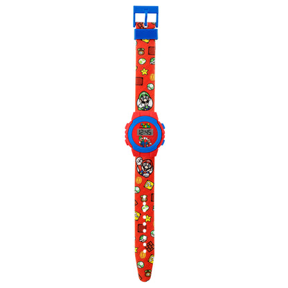 Nintendo Super Mario Red Digital Watch-GSM4234