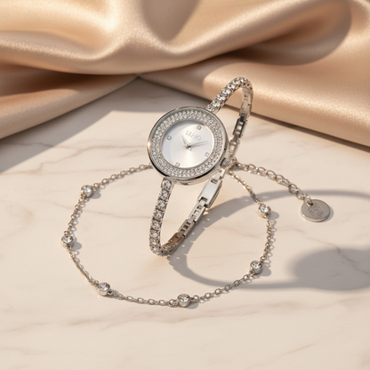 Liu Jo Dancing Gala Silver Watch & Cairo Silver Bracelet