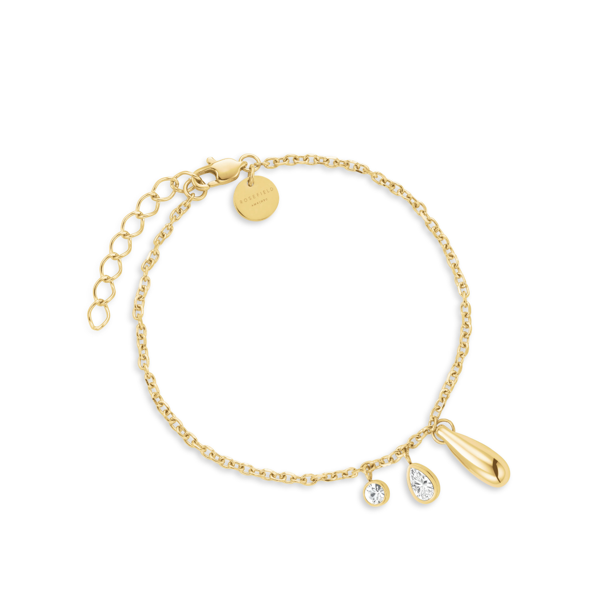 Rosefield Bold Solitary Charms Bracelet Gold - JBBCG-J1211