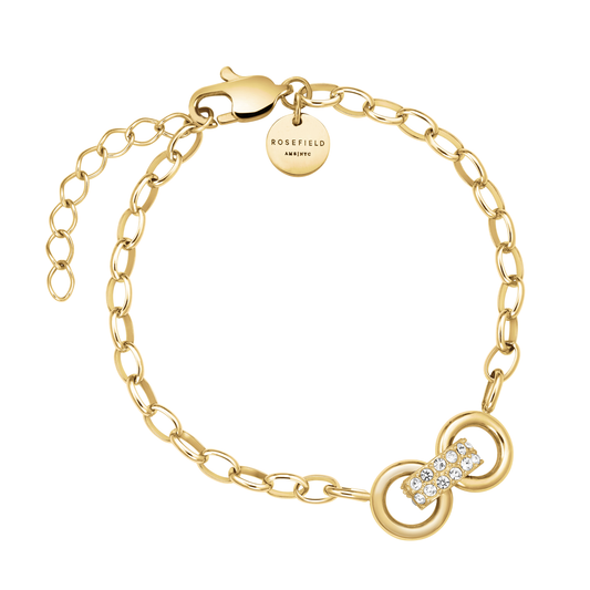 Rosefield Bow Link Studs Bracelet Gold - JBBSG-J899