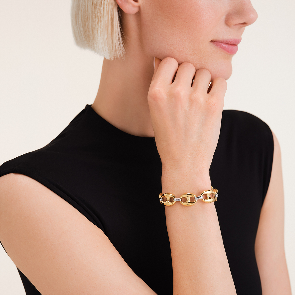 Rosefield Coffee Bean Duotone Bracelet & Earrings