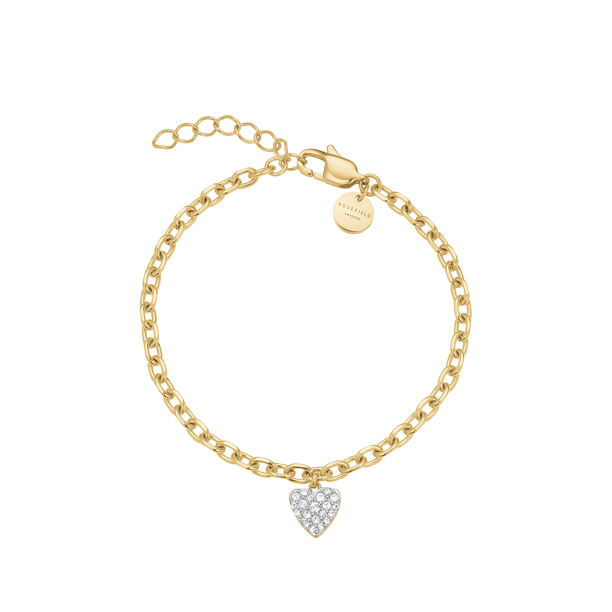 Rosefield Chunky Heart Bracelet Gold - JBCHG-J1279