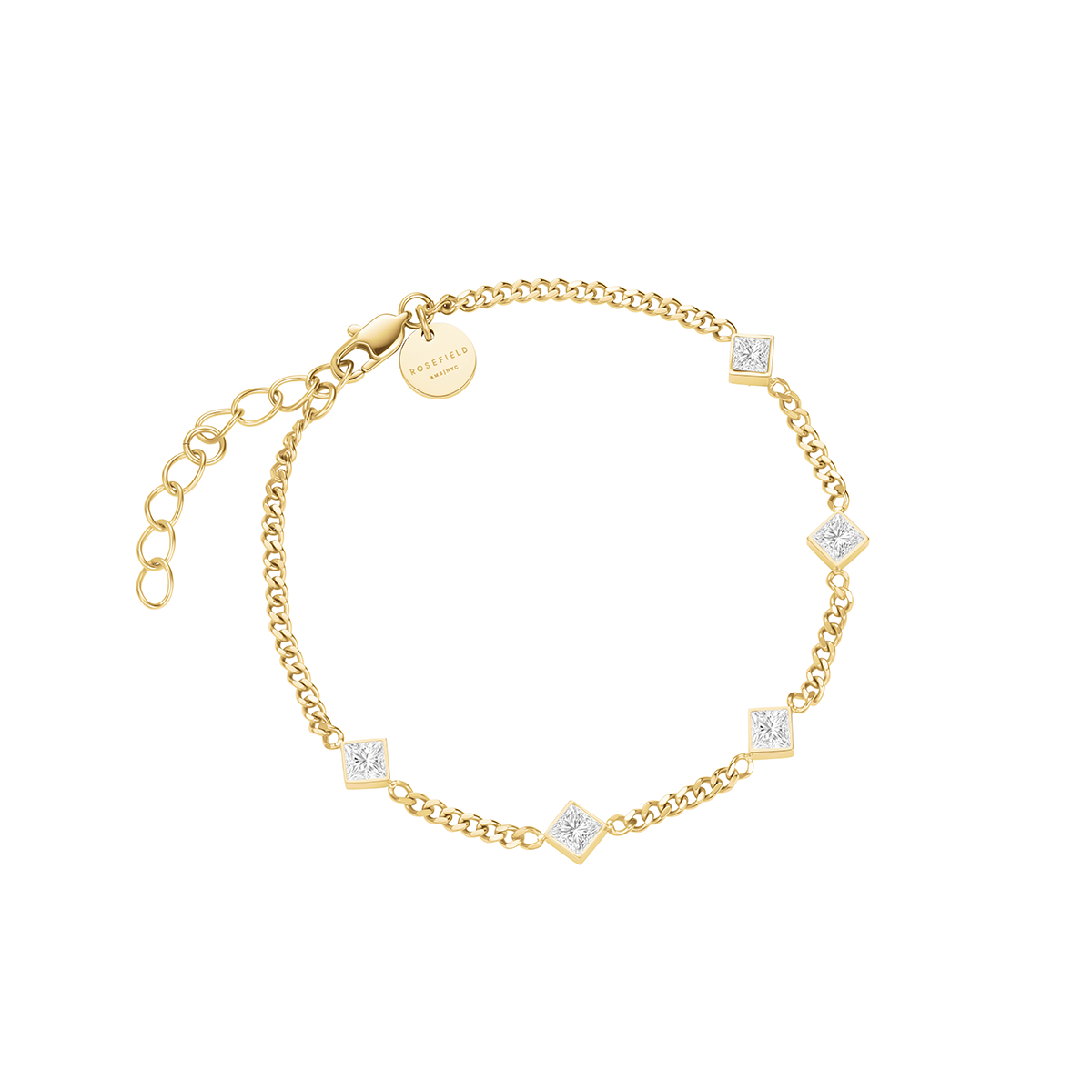 Rosefield Playful Crystals Princess Bracelet Gold - JBCPG-J1172