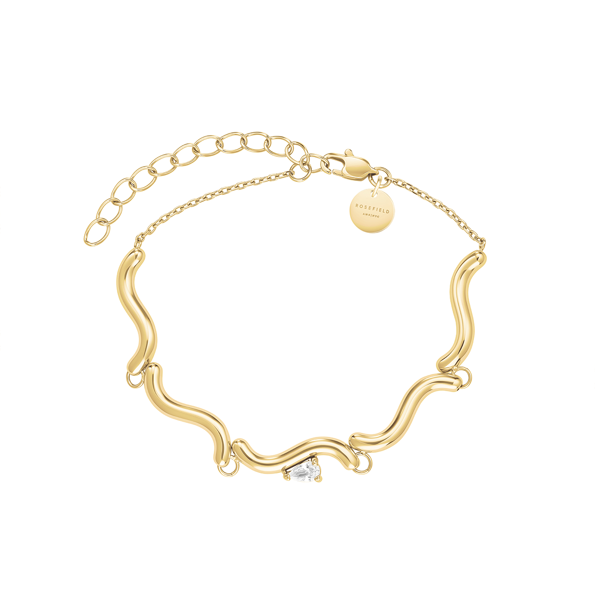 Rosefield Drop Wave Bracelet Gold - JBDWG-J1305