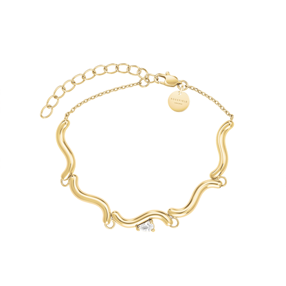 Rosefield Drop Wave Bracelet Gold - JBDWG-J1305