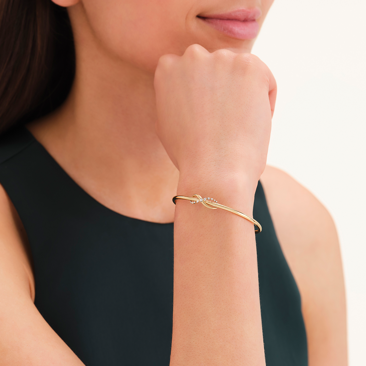 Rosefield Infinity Bangle Gold - JBIBG-J1314