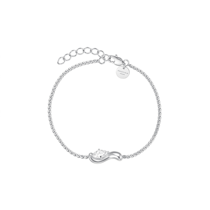 Rosefield Marquise Wave Soft Bracelet Silver - JBMWS-J1326