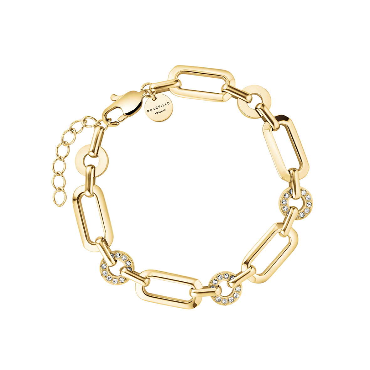 Rosefield Multi Octagon Studs Bracelet Gold - JBOSG-J900