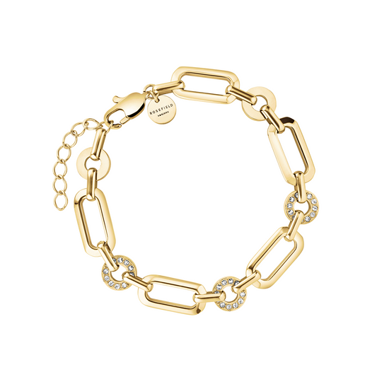 Rosefield Multi Octagon Studs Bracelet Gold - JBOSG-J900