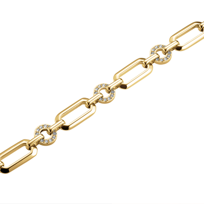 Rosefield Multi Octagon Studs Bracelet Gold - JBOSG-J900