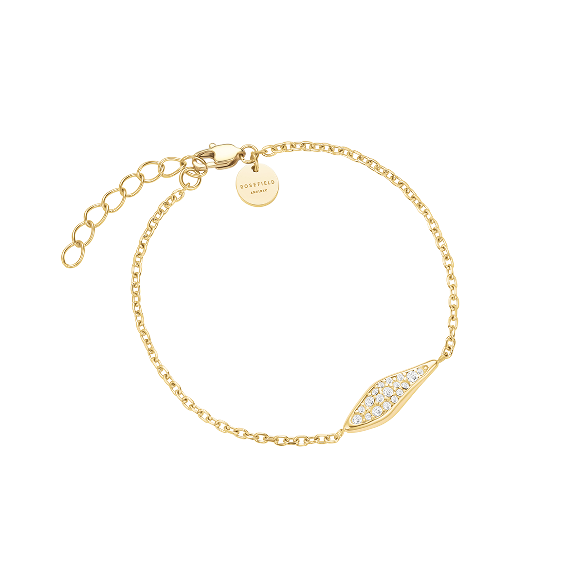 Rosefield Pave Leaf Bracelet Gold - JBPLG-J1238