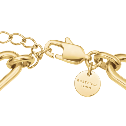 Rosefield Modern Pearl Link Bracelet Gold - JBPLG-J1296