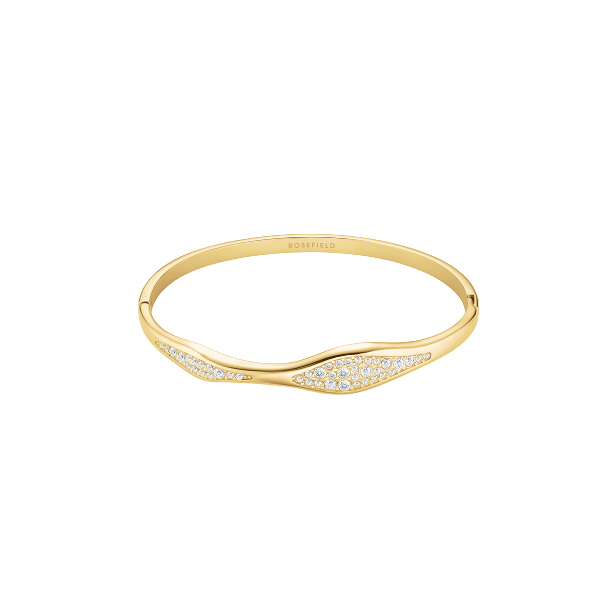 Rosefield Pave Wave Bangle Gold - JBPWG-J1235