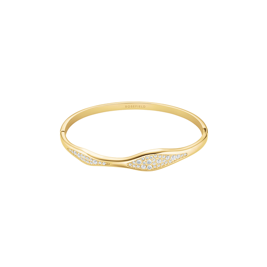 Rosefield Pave Wave Bangle Gold - JBPWG-J1235