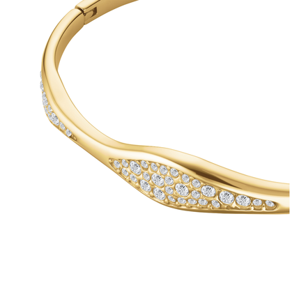 Rosefield Pave Wave Bangle Gold - JBPWG-J1235