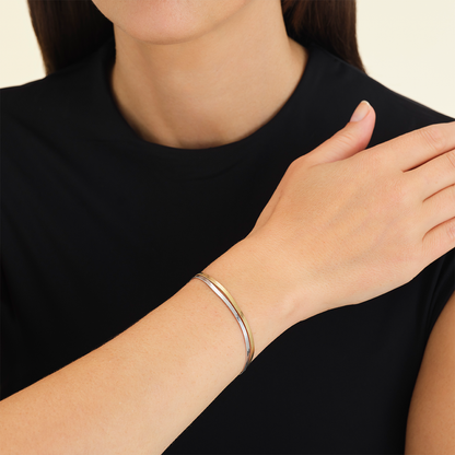 Rosefield Snake Bracelet  Duo Tone - JBSCD-J677