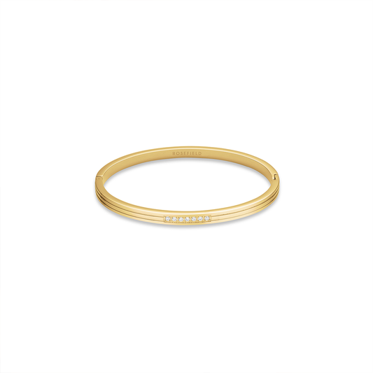 Rosefield Striped Bangle with Crystals - JBSCG-J1037