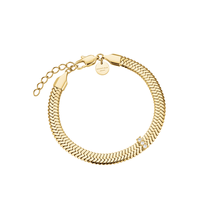 Rosefield Large Snake Crystal Gold Trio