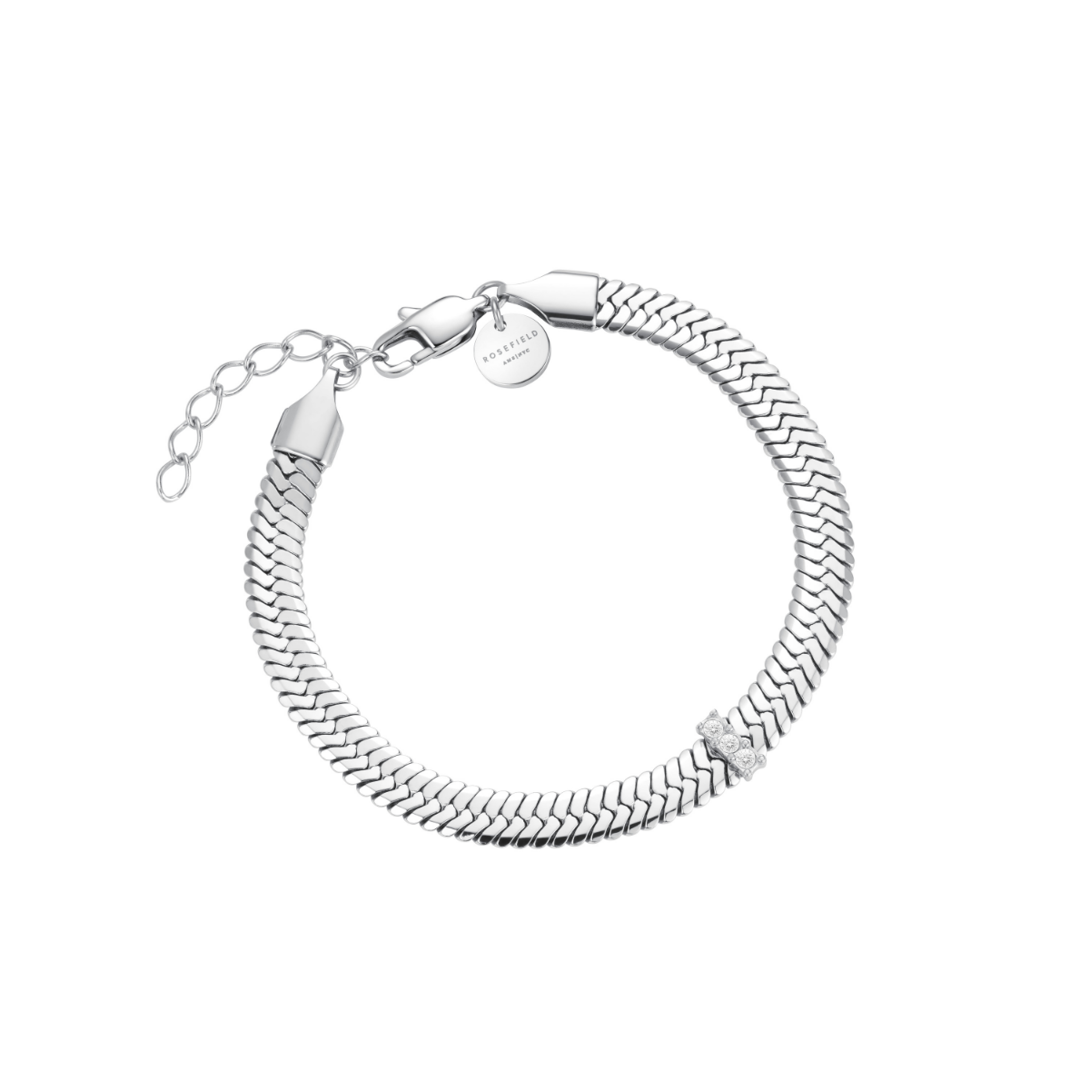 Rosefield Large Snake Crystal Gold Trio