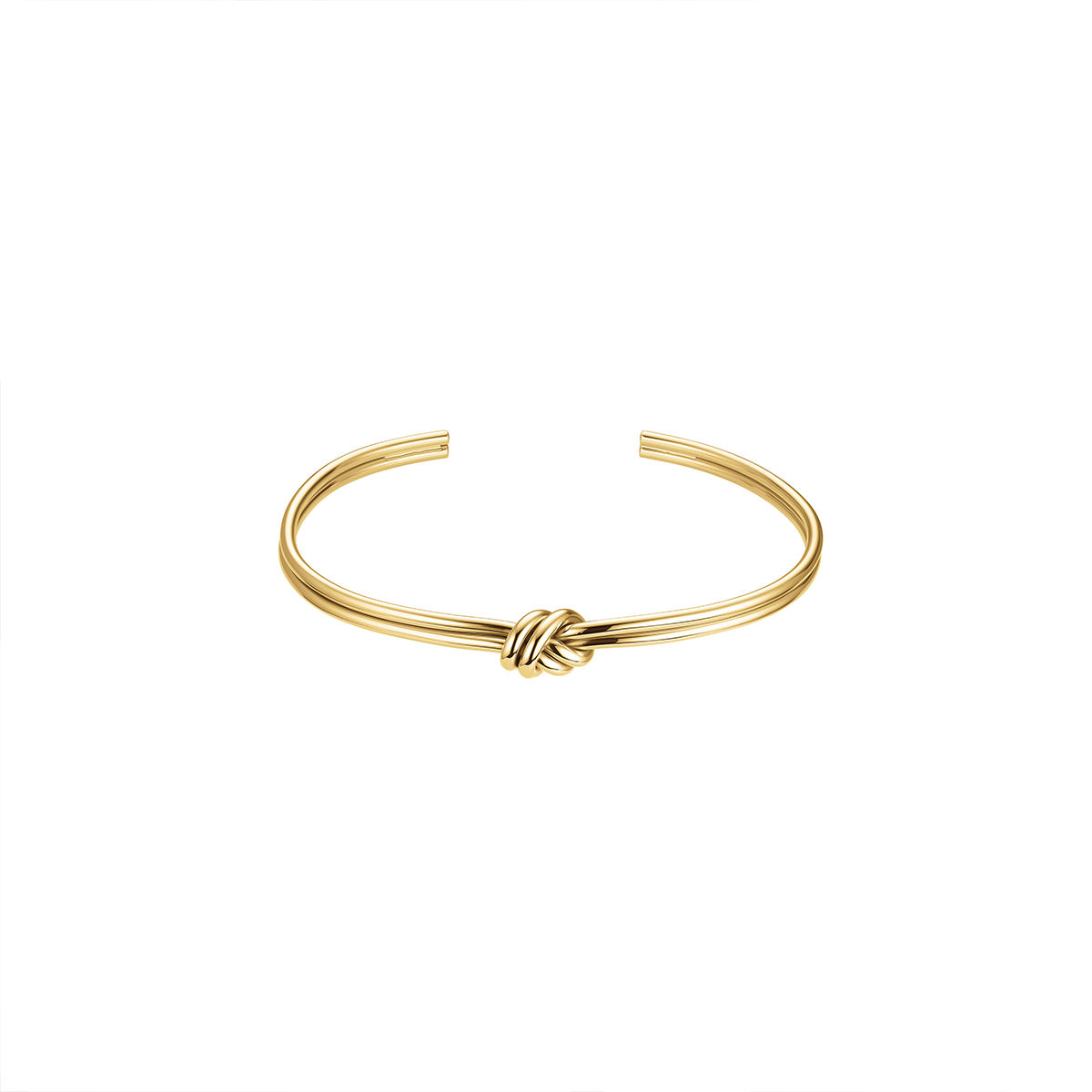 Rosefield Statement Knot Bangle Pair (Gold + Silver)