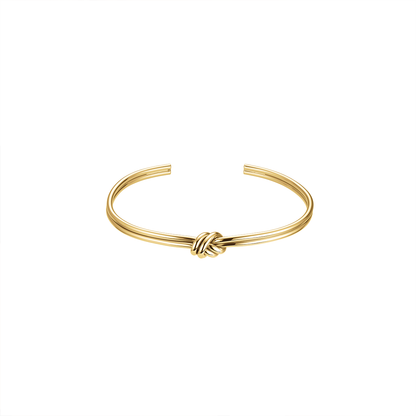 Rosefield Statement Knot Bangle Pair (Gold + Silver)