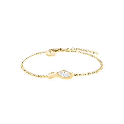 Rosefield Marquise Wave Soft Bracelet Gold - JBWSG-J1304