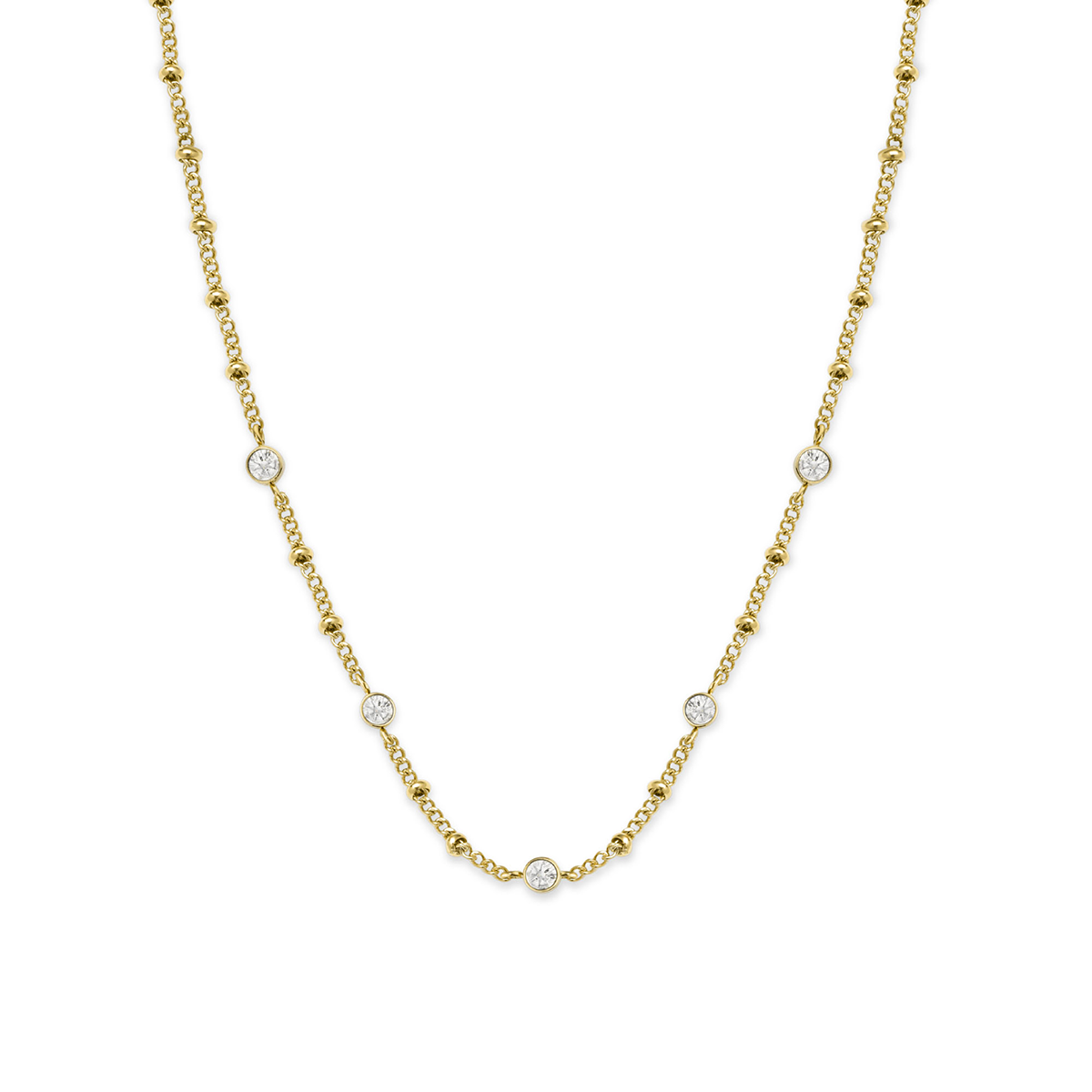 Rosefield Crystal Necklace Gold - JCSCG-J266