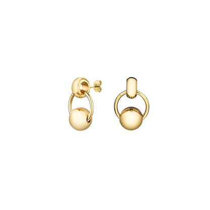 Rosefield Chunky Roll Hoops Gold - JECEG-J894