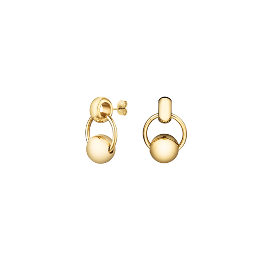 Rosefield Chunky Roll Hoops Gold - JECEG-J894