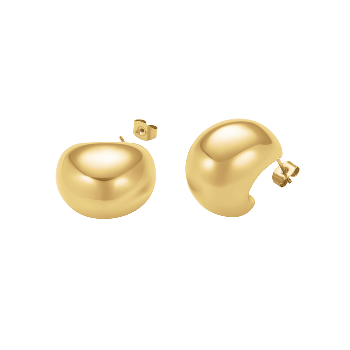 Rosefield Chunky Half Moon Hoops - JECMG-J976