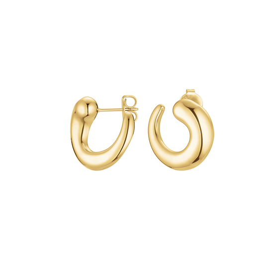 Rosefield Dome Swirl Studs Gold - JEDSG-J1216