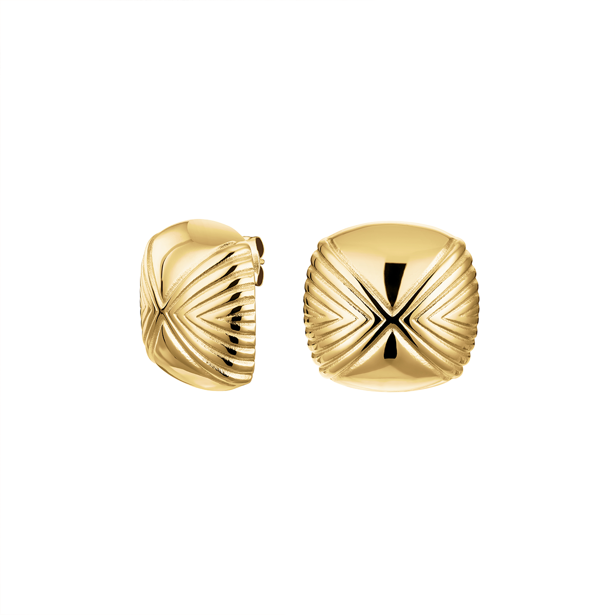 Rosefield Modern Vintage Edged Studs - JEESG-J962
