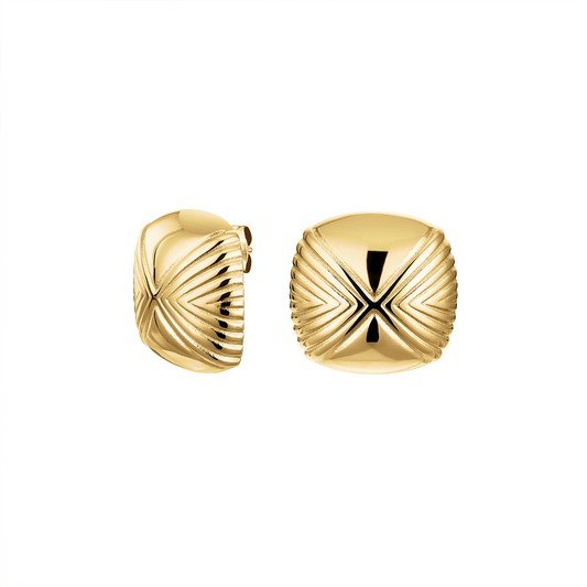 Rosefield Modern Vintage Edged Studs - JEESG-J962