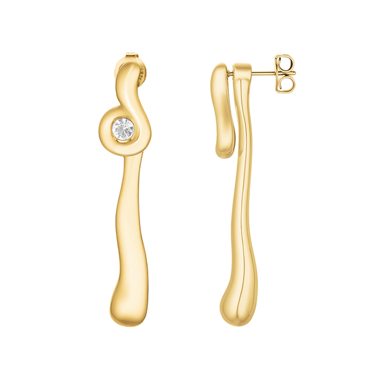 Rosefield Long Wave Stud Gold  - JELWG-J1301