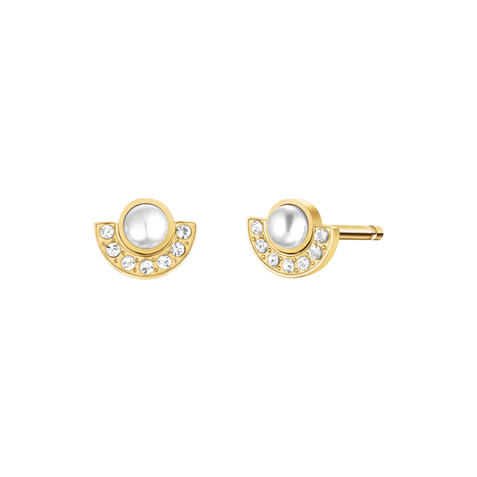 Rosefield Modern Pearl Studs Gold - JEMPG-J1291
